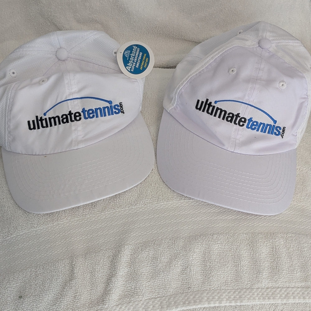 Absorba White Tennis Caps